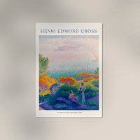 Two Women by Shore by Henri-Edmond Cross Exhibition Poster – Pointillismus Fine Art — Ansicht 3