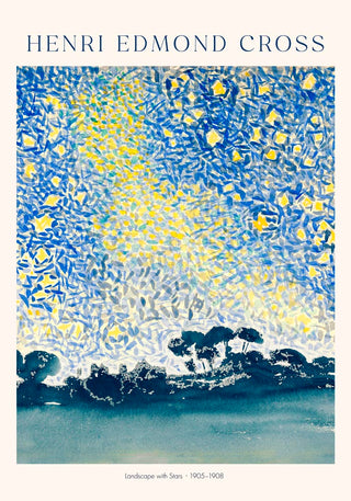 Landscape with Stars – Fine Art Print | Henri Edmond Cross Poster | Premium Qualität