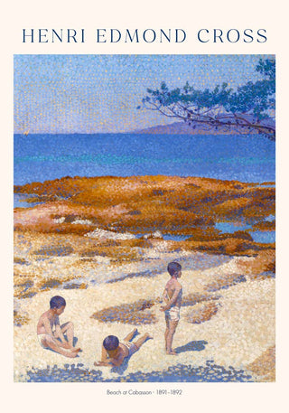 Beach at Cabasson by Henri Edmond Cross Exhibition Poster – Fine Art Paper | Canvas | UV‑archivfest