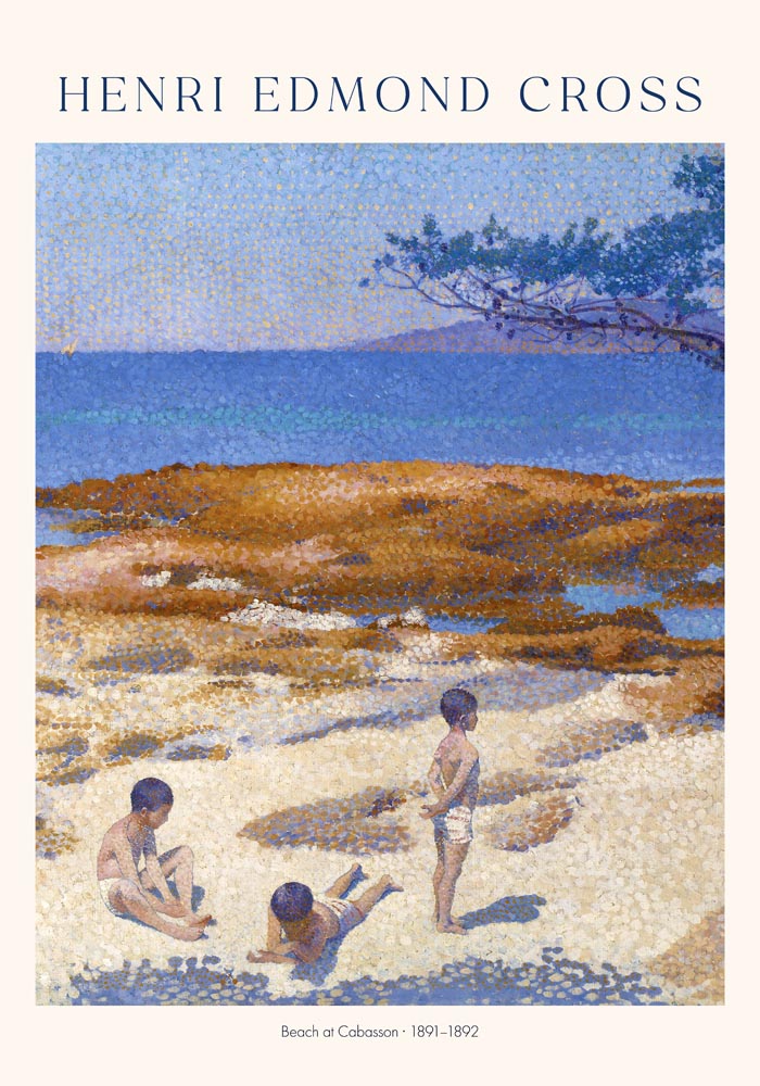 Beach at Cabasson by Henri Edmond Cross Exhibition Poster – Fine Art Paper | Canvas — Ansicht 3