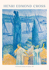 The Promenade, Landscapes with Cypresses – Fine Art Poster UV-beständig — Ansicht 3