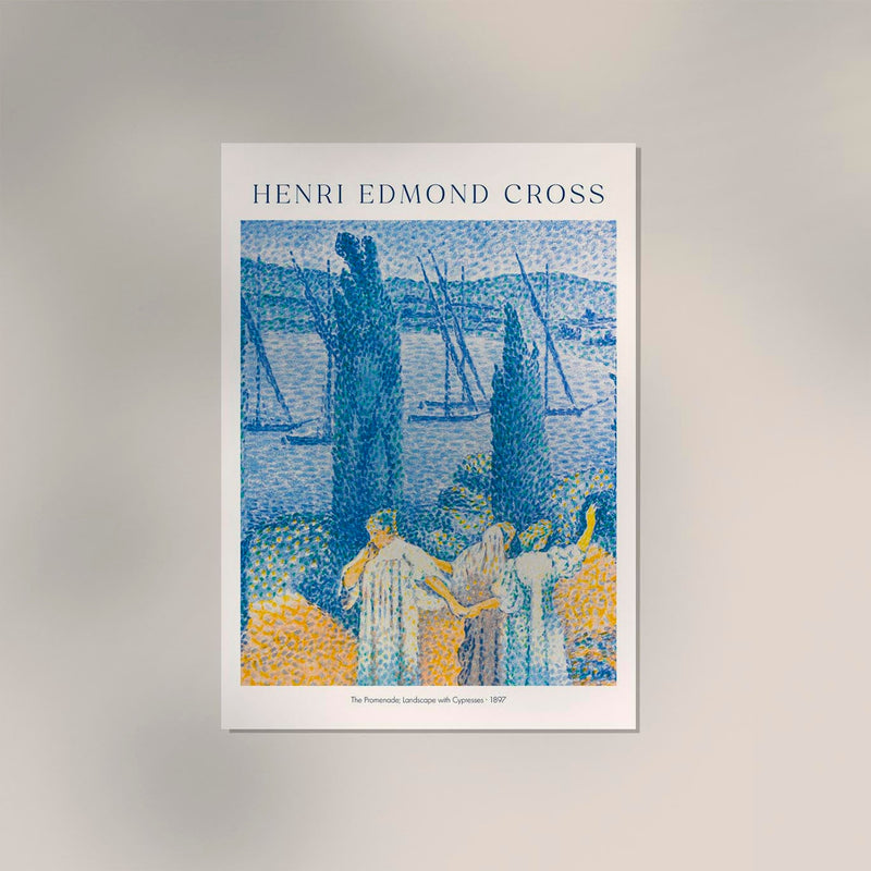 The Promenade, Landscapes with Cypresses – Fine Art Poster UV-beständig — Ansicht 2
