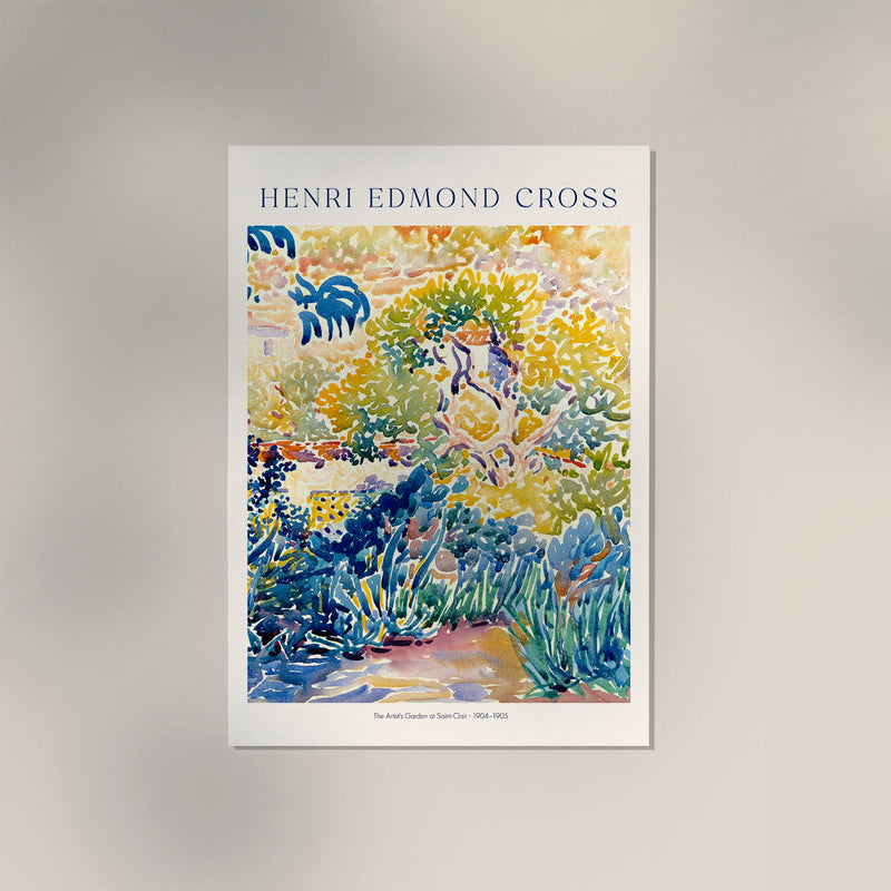 The Artist's Garden at Saint Clair – Henri Edmond Cross Exhibition Poster Fine Art Print — Ansicht 3