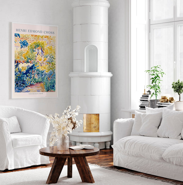 The Artist's Garden at Saint Clair – Henri Edmond Cross Exhibition Poster Fine Art Print