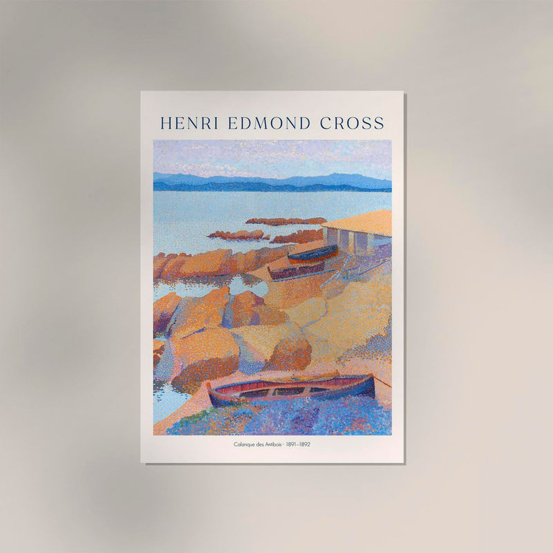 Calanque des Antibois – Henri Edmond Cross Exhibition Poster Fine Art — Ansicht 2