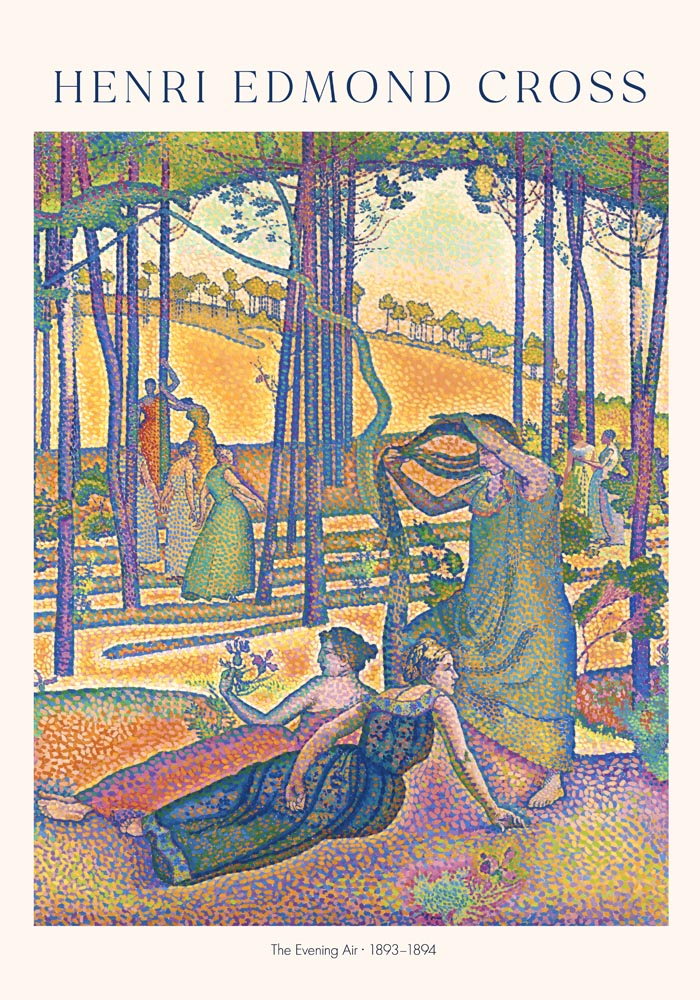 The Evening Air – Exhibition Poster by Henri Edmond Cross | UV-beständig | Premium Kunstdruck — Ansicht 3