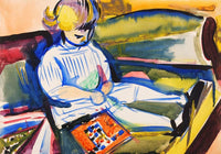 Child on Sofa by Henry Lyman – Art Print Poster — Ansicht 3