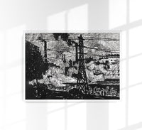 Power Plant by Henry Lyman – Art Print Black and White — Ansicht 1