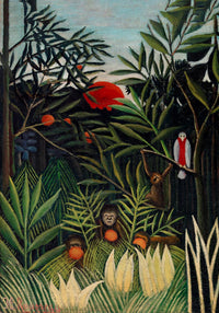 Monkeys and Parrot Art Print – Rousseau Art Print on Archival Paper — Ansicht 3