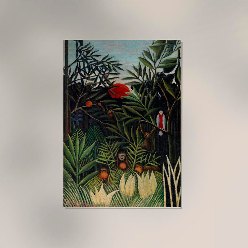 Monkeys and Parrot Art Print – Rousseau Art Print on Archival Paper — Ansicht 2