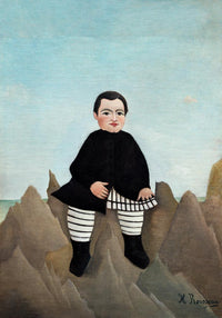 Boy on the Rocks by Rousseau Art Print – Art Print Poster — Ansicht 3