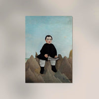 Boy on the Rocks by Rousseau Art Print – Art Print Poster — Ansicht 2