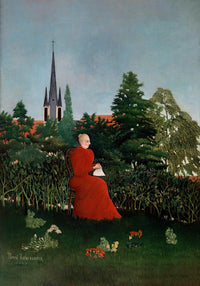Portrait of a Woman by Rousseau Art Print – Naive Art Art Print — Ansicht 3