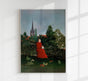 Portrait of a Woman by Rousseau Art Print – Naive Art Art Print