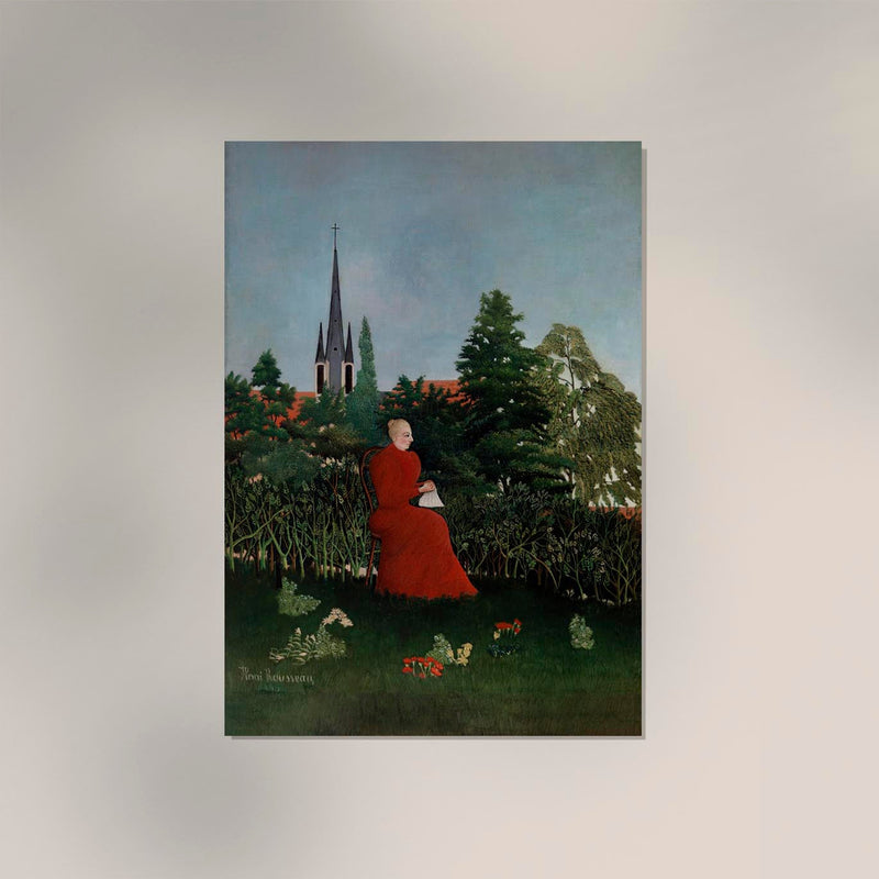 Portrait of a Woman by Rousseau Art Print – Naive Art Art Print — Ansicht 2