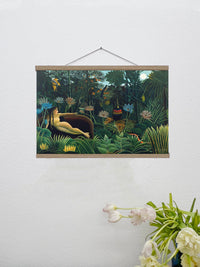 Rousseau Art Print A2 Canvas – Grün & Gelb Kunstdruck — Ansicht 1
