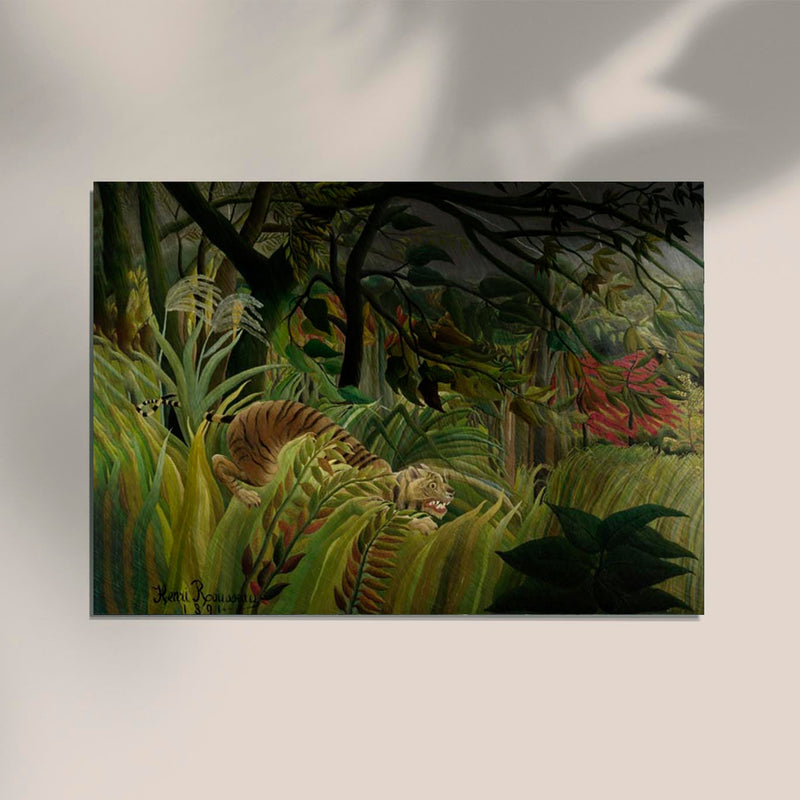 Tiger in a Tropical Storm – Fine Art Print | Rousseau Poster | Premium Qualität — Ansicht 2