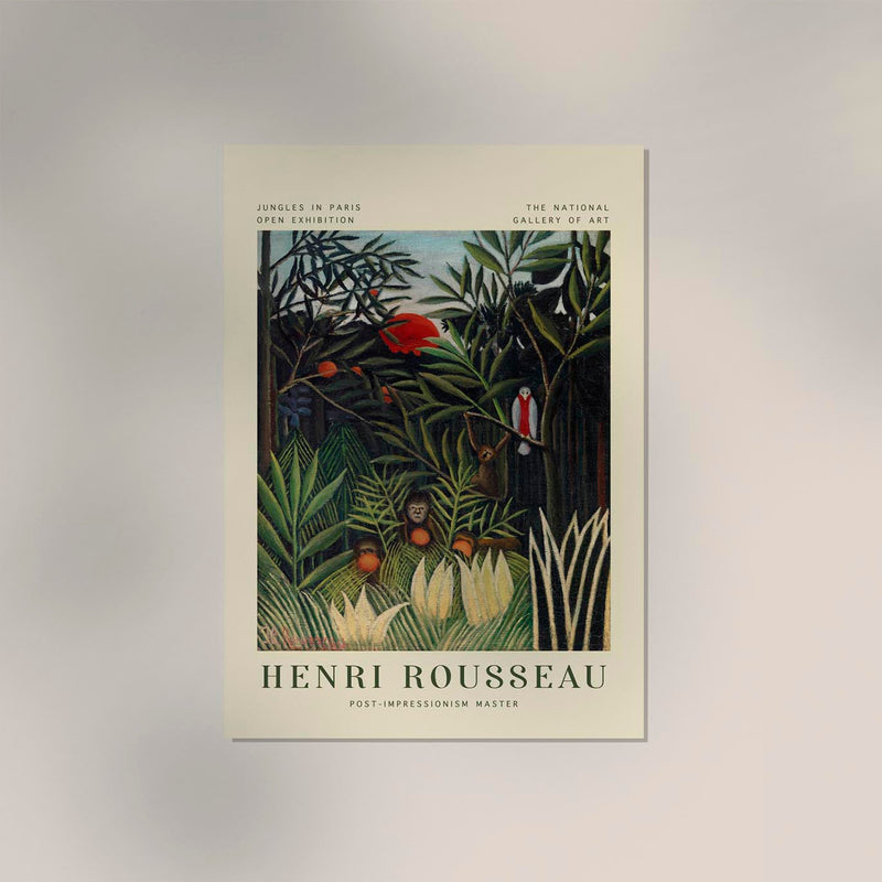 Monkeys and Parrot – Rousseau Poster | Fine Art Print | UV-resistant — Ansicht 2