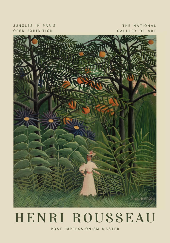 Woman Walking – Rousseau Exhibition Poster Fine Art Print UV-beständig Premium Galeriequalität — Ansicht 3