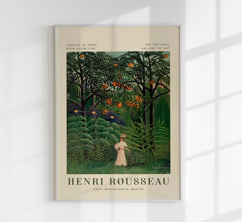 Woman Walking – Rousseau Exhibition Poster Fine Art Print UV-beständig Premium Galeriequalität — Patroa Studio