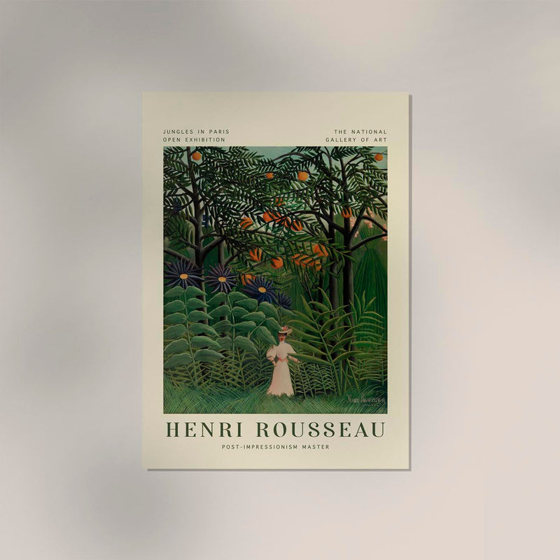 Woman Walking – Rousseau Exhibition Poster Fine Art Print UV-beständig Premium Galeriequalität — Ansicht 2