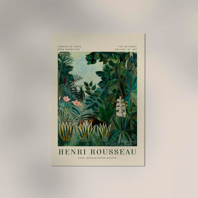 The Equatorial Jungle – Rousseau Exhibition Poster | UV-beständig | Premium Kunstdruck Berlin