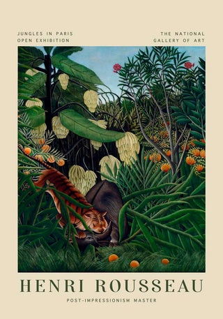 Fight Rousseau Exhibition Poster – Kraftvoll | Ausdrucksstark | Symbolträchtig