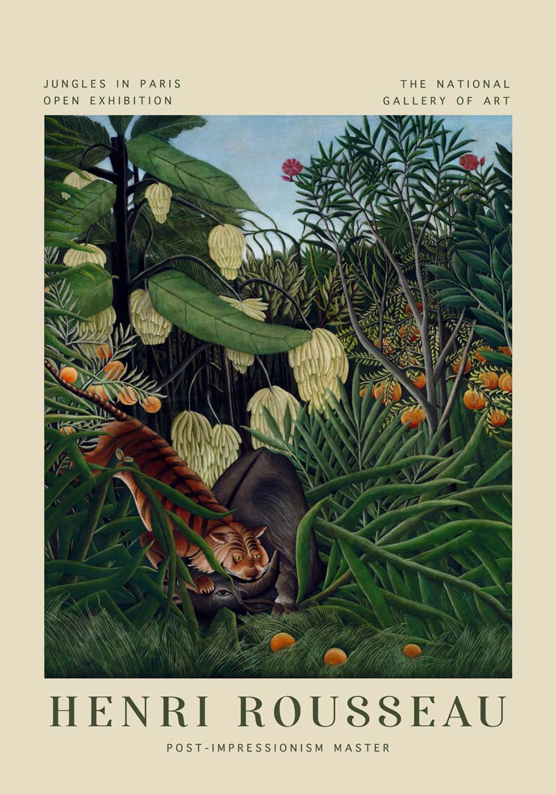 Fight Rousseau Exhibition Poster – Kunstdruck Fine Art & Canvas — Ansicht 4