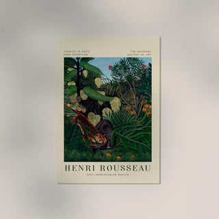 Fight Rousseau Exhibition Poster – Kraftvoll | Ausdrucksstark | Symbolträchtig