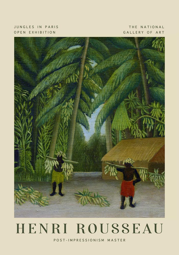 Banana Harvest Rousseau Exhibition Poster – Fine Art Print UV-resistant — Ansicht 3