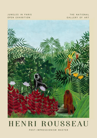 Tropical Forest by Rousseau – Fine Art Print UV-resistant, Exhibition Poster
