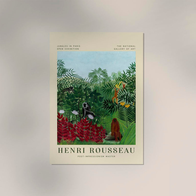 Tropical Forest by Rousseau – Fine Art Print UV-beständig, Ausstellungsposter — Ansicht 2