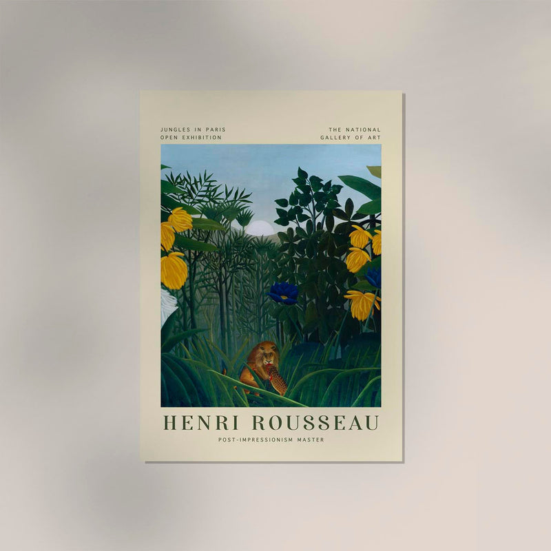 The Repast Rousseau Exhibition Poster – Henri Rousseau Kunstdruck Dschungelszene — Ansicht 2