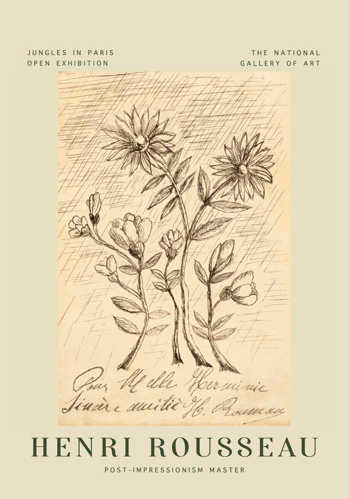 Oak Branch Rousseau Exhibition Poster – Post-Impressionist Art Print Nature Motifs — Ansicht 3