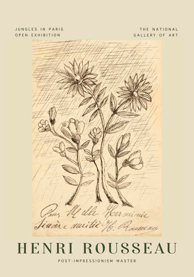 Oak Branch Rousseau Exhibition Poster – Post-Impressionist Kunstdruck Naturmotive
