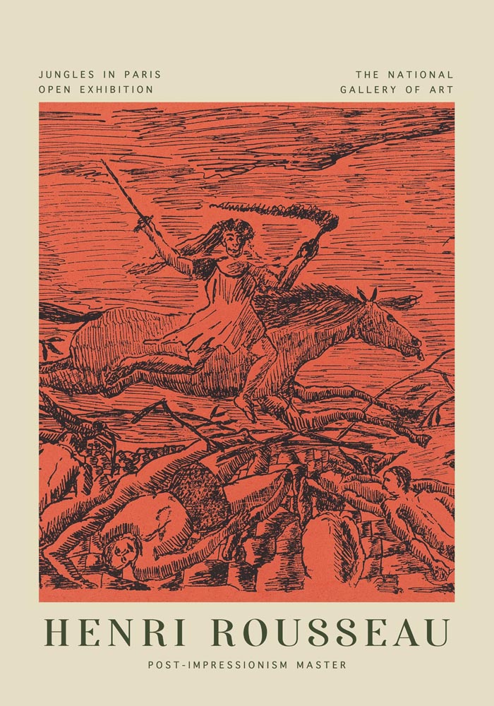 La Guerre Rousseau Exhibition Poster – Classic | High-Quality Museum Print — Ansicht 3