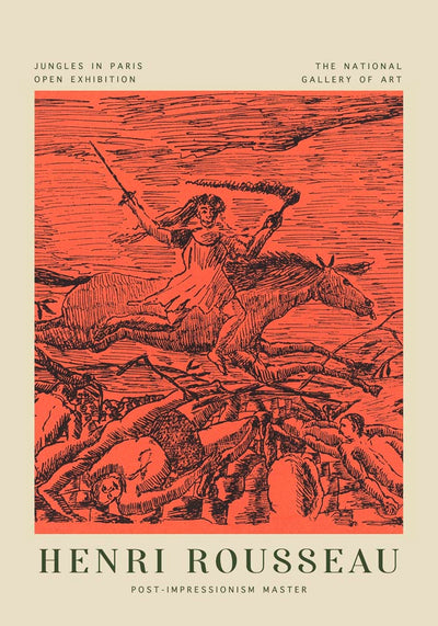 La Guerre Rousseau Exhibition Poster – Klassik | Hochwertiger Museumsdruck