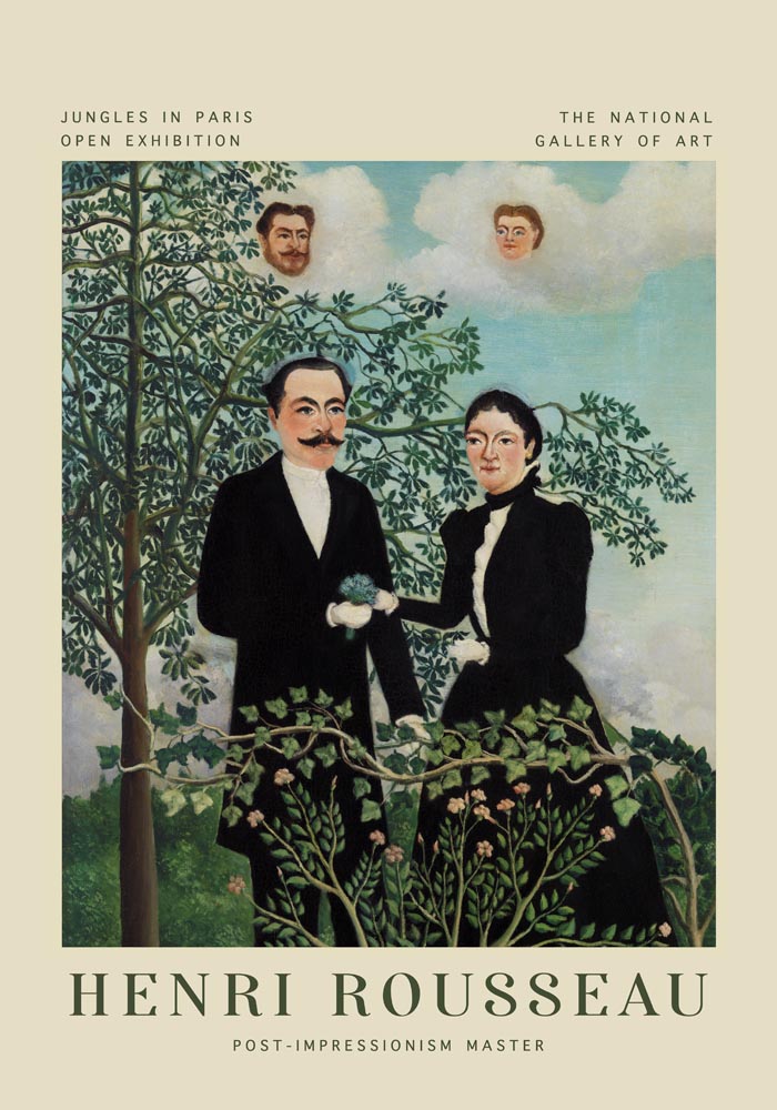 The Past and the Present – Rousseau Exhibition Poster | Fine Art Print — Ansicht 3