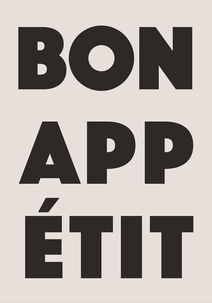 Bon Appétit Art Print – Typografie Kunstdruck | Küchenkunst — Ansicht 4
