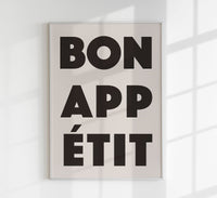Bon Appétit Art Print – Typografie Kunstdruck | Küchenkunst — Ansicht 1