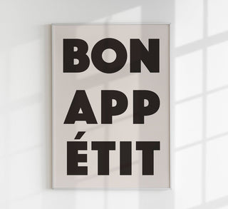 Bon Appétit Art Print – Fine Art Print | Typografie | Küchenkunst