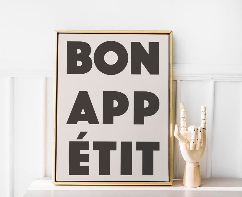 Bon Appétit Art Print – Typografie Kunstdruck | Küchenkunst — Ansicht 2