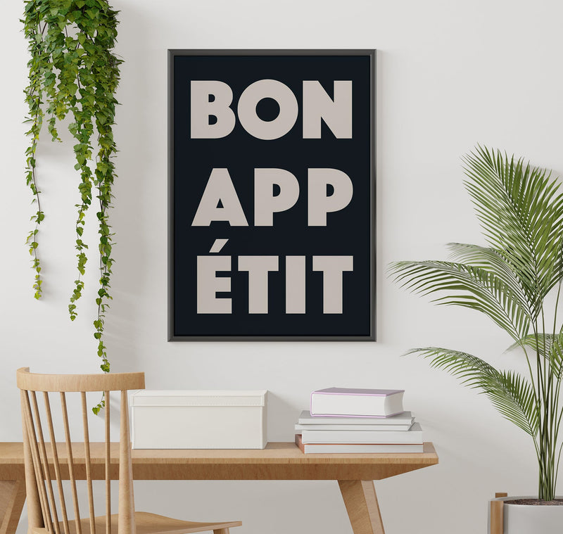 Bon Appétit Dark Art Print – Typografie Wandbild | Fine Art Poster — Ansicht 2