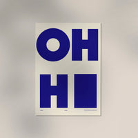 Oh Hi! Art Print – Minimalist Typography Design | Wall Art in Multiple Sizes — Ansicht 3