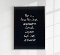 Coffee Dark Set of 2 Prints – Art Print Coffee Black & White — Ansicht 5