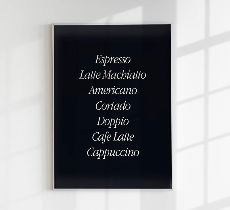 Coffee Dark Set of 2 Prints – Art Print Coffee Black & White — Ansicht 5