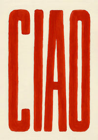 Ciao Art Print – Typography Fine Art Poster or Canvas — Ansicht 4