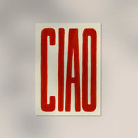 Ciao Art Print – Typography Fine Art Poster or Canvas — Ansicht 3