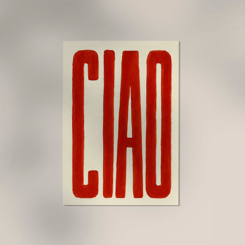 Ciao Art Print – Typography Fine Art Poster or Canvas — Ansicht 3