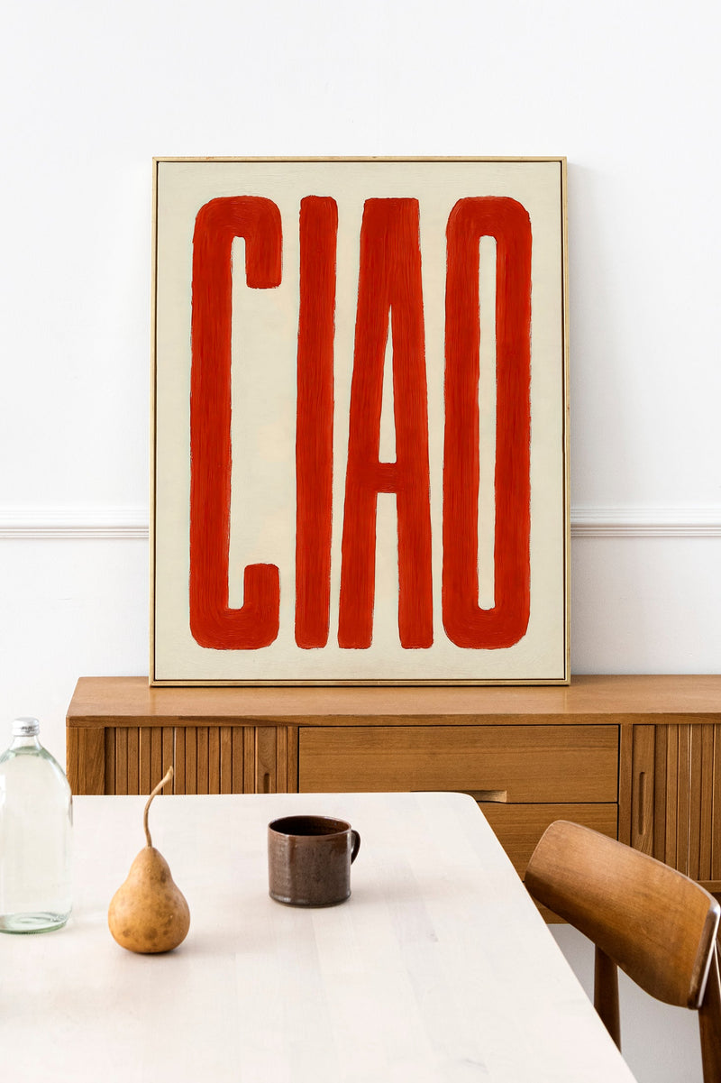 Ciao Art Print – Typography Fine Art Poster or Canvas — Ansicht 2
